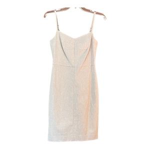 Classic Ivory Sheath Dress with Spaghetti Straps